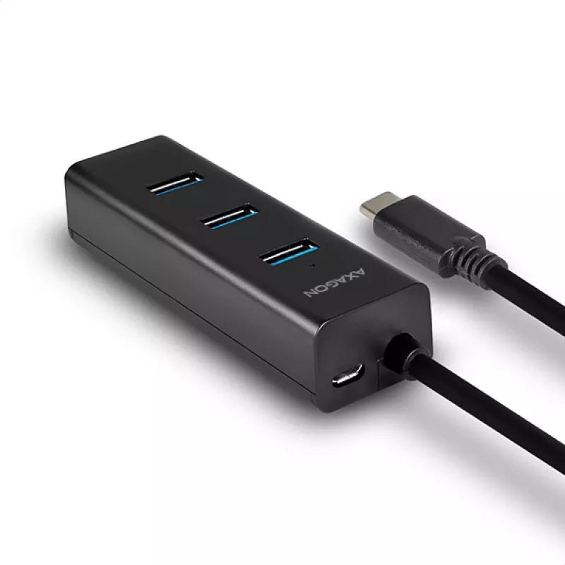 Hub interfaccia Axagon HUE-S2C USB 3.2 Gen 1 (3.1 Gen 1) Type-A 5000 Mbit/s nero