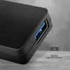 Hub USB slim Axagon SuperSpeed, USB 3.2 Gen 1 (3.1 Gen 1) Type-A, USB 3.2 Gen 1 (3.1 Gen 1) Type-A, 5000 Mbit/s, nero, plastica, 0,14 m