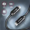 Cavo USB Axagon BUCM432-CM10AB USB4 Gen 3x2 1 m USB C nero