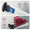Case esterno in metallo AXAGON EEM2-SC USB-C 10 Gbit/s senza viti per SSD M.2 NVMe, un alloggiamento, grigio