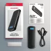 Case esterno in metallo AXAGON EEM2-SC USB-C 10 Gbit/s senza viti per SSD M.2 NVMe, un alloggiamento, grigio