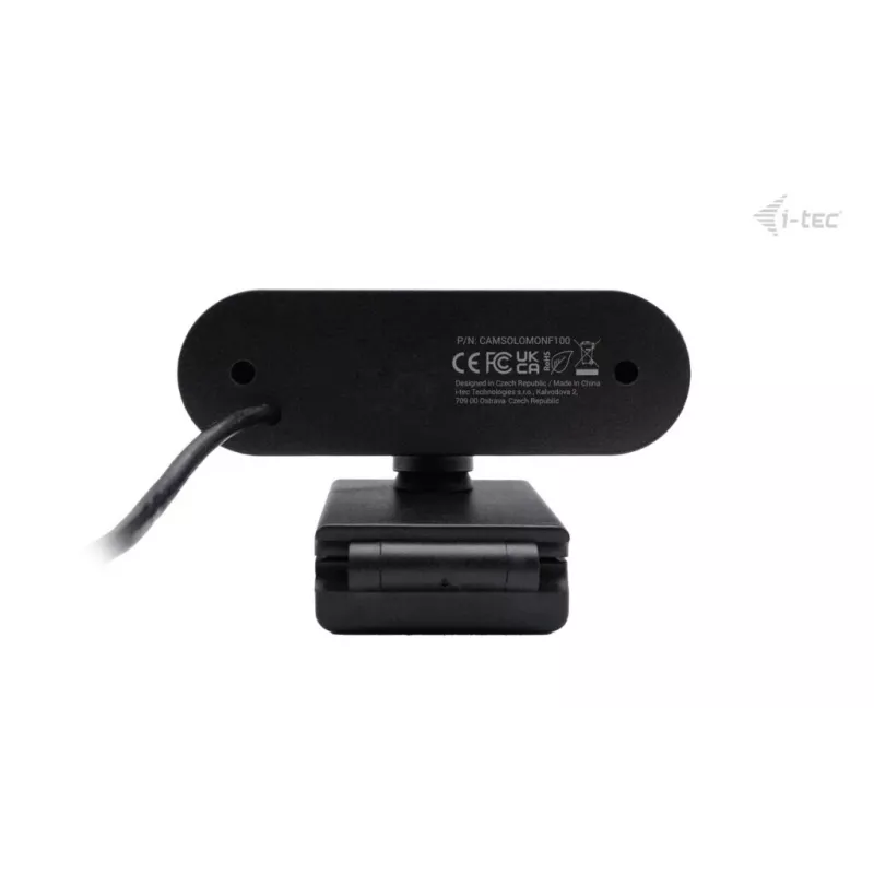 Webcam ITEC SOLOMON 100 1080p, 2 MP, Full HD 1920×1080, USB, supporto a clip, nero