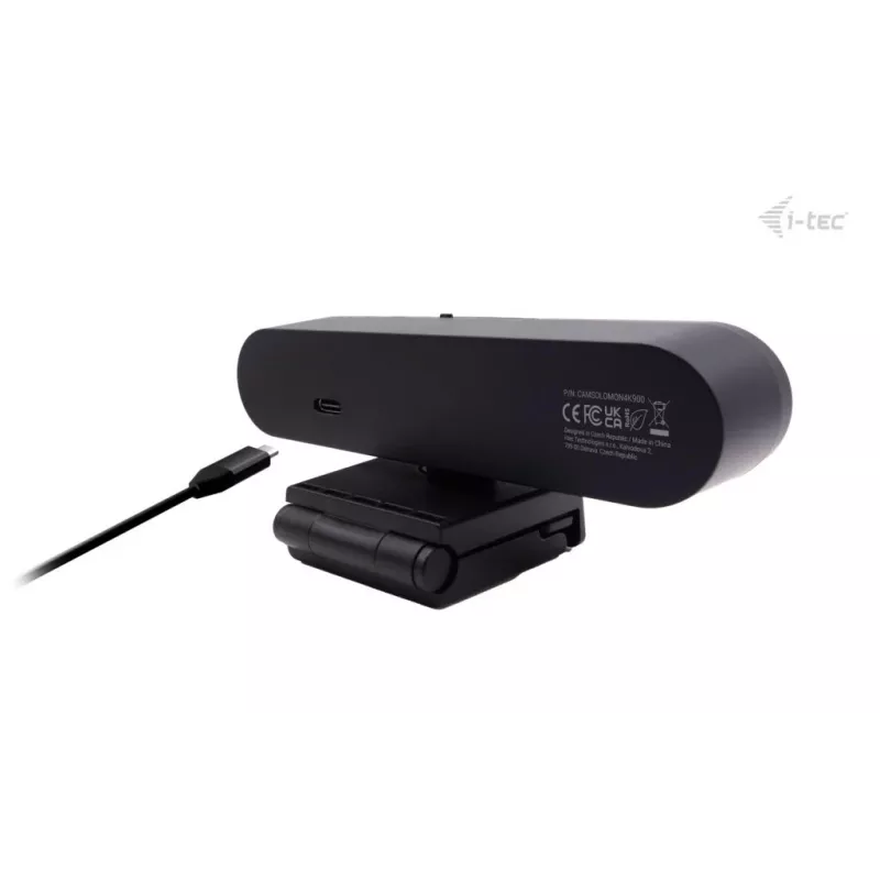 Webcam ITEC SOLOMON PRO 900 4K, 3840×2160, 8,29 MP, USB, supporto a clip, nero