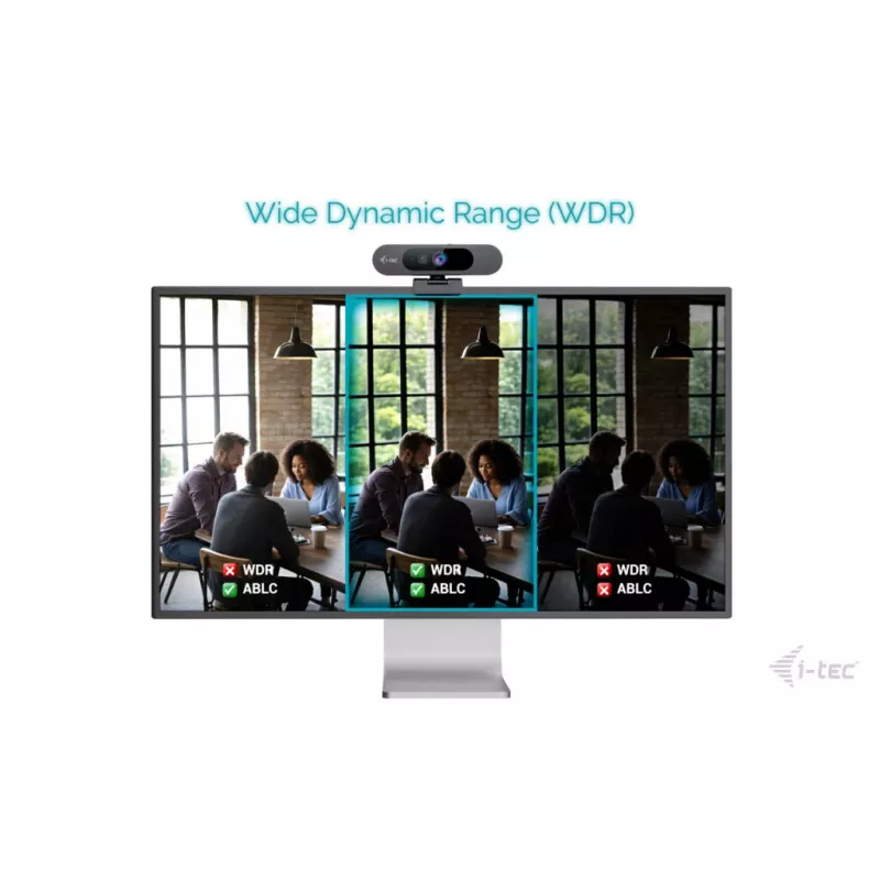 Webcam ITEC SOLOMON PRO 900 4K, 3840×2160, 8,29 MP, USB, supporto a clip, nero
