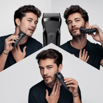 Braun Series 3 300BT rasoio a lamina senza filo bagnato e asciutto con rifinitore