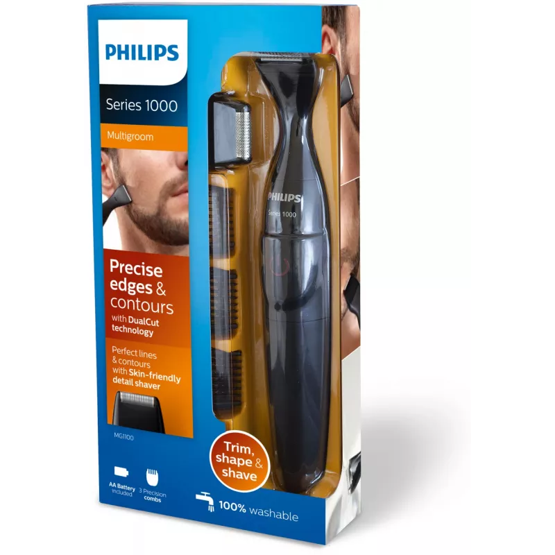 Philips MULTIGROOM Series 1000 rifinitore barba ultra preciso MG1100/16