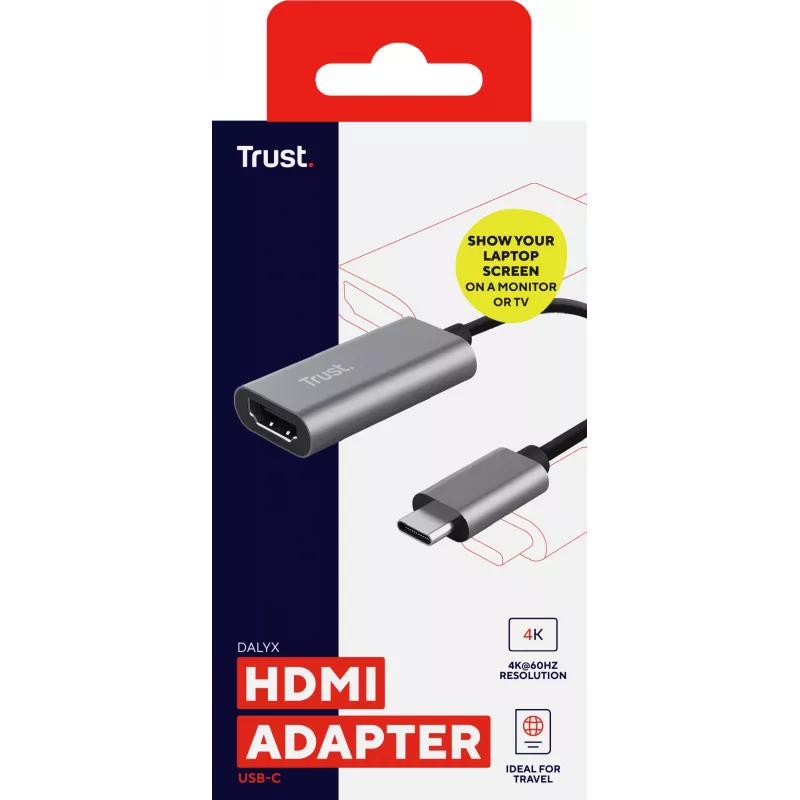 Trust Dalyx adattatore grafico USB grigio