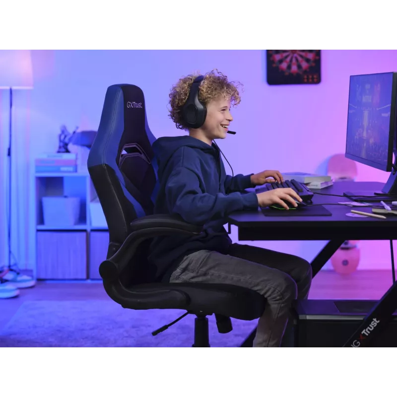 Trust GXT 703B RIYE sedia gaming universale nero, blu