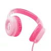 Trust Nouna cuffie con filo cuffie con archetto per chiamate/musica rosa