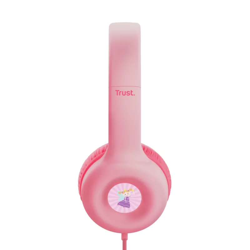 Trust Nouna cuffie con filo cuffie con archetto per chiamate/musica rosa