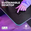 Scrivania Trust GXT 710 Luminus Pro nero rettangolare ABS/PC 1200x600x740mm