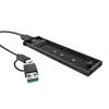 Case per SSD TRUST 25806 nero per M.2, unità singola, fino a 4 TB, USB Type-C 10 Gbit/s (USB 3.2 Gen 2)