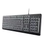 Tastiera full-size con filo TRUST Primo Illuminated USB QWERTZ tedesco, 104 tasti, nero, cavo 1,8 m