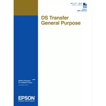 Carta transfer Epson C13S400077 per stampa a getto d'inchiostro, A3 (297×420 mm), 100 fogli, 87 g/m²
