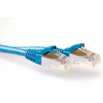 ACT blu 1 metro SFTP CAT6A cavo patch snagless con connettori RJ45