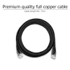 ACT nero 5,0 metri U/UTP, CAT6 cavo patch con connettori RJ45