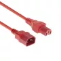 ACT cavo di alimentazione C14 - C15 rosso 2 m