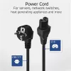 ACT cavo di alimentazione connettore CEE 7/7 (angolare) - C15 nero 2 m
