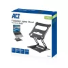 Supporto per laptop ACT AC8140 alluminio regolazione altezza continua nero