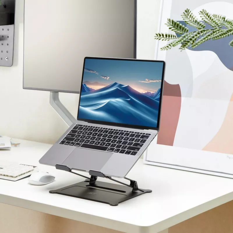 Supporto per laptop ACT AC8140 alluminio regolazione altezza continua nero