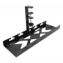 Canalina portacavi sottoscrivania ACT, fissaggio a morsetto, 40 cm, acciaio, capacità 5 kg