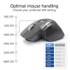 ACT AC5147 mouse wireless, Bluetooth/USB, clic silenzioso, 4800 DPI, grigio
