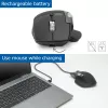 ACT AC5147 mouse wireless, Bluetooth/USB, clic silenzioso, 4800 DPI, grigio