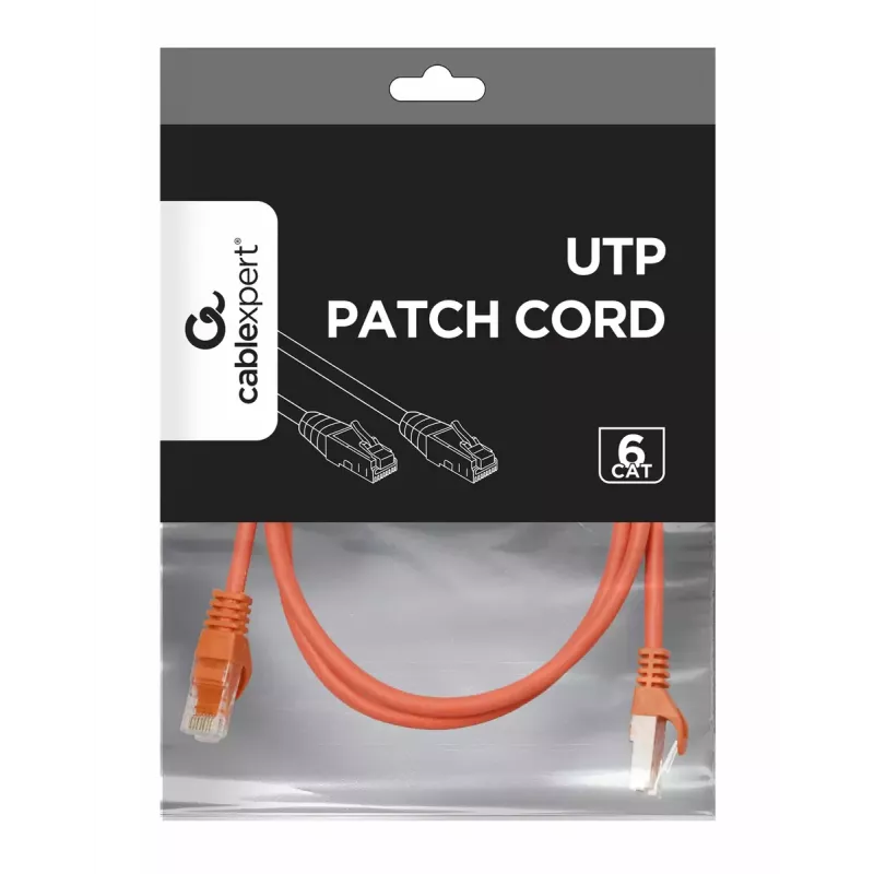 Cavo di rete Gembird PP6U-1.5M/R RJ-45 Cat6 1,5m rosso