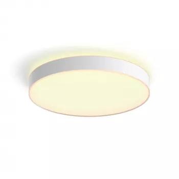 Philips Hue White ambience Enrave plafoniera extra grande, plafoniera smart, Bluetooth, bianco, LED, metallo, lampadine non sostituibili