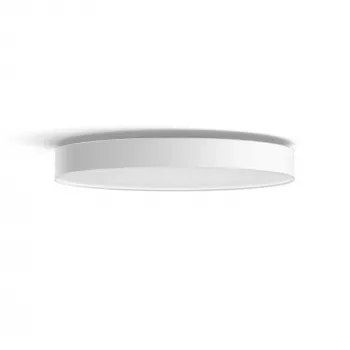 Philips Hue White ambience Enrave plafoniera extra grande, plafoniera smart, Bluetooth, bianco, LED, metallo, lampadine non sostituibili