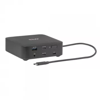 Docking station USB-C Quad DisplayLink CLUB 3D CSV-2542 — 2× DisplayPort 8K60Hz, 2× HDMI 4K60Hz, PD 100W, 2.5G Ethernet
