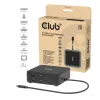 Docking station USB-C Quad DisplayLink CLUB 3D CSV-2542 — 2× DisplayPort 8K60Hz, 2× HDMI 4K60Hz, PD 100W, 2.5G Ethernet