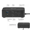Docking station USB-C Quad DisplayLink CLUB 3D CSV-2542 — 2× DisplayPort 8K60Hz, 2× HDMI 4K60Hz, PD 100W, 2.5G Ethernet