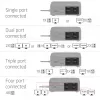 Docking station USB-C Quad DisplayLink CLUB 3D CSV-2542 — 2× DisplayPort 8K60Hz, 2× HDMI 4K60Hz, PD 100W, 2.5G Ethernet