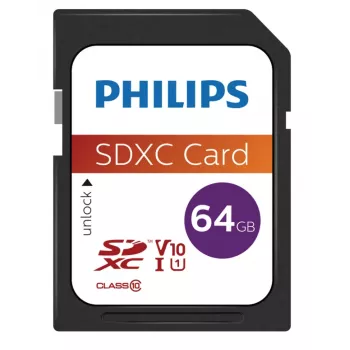 Memoria flash Philips 64GB SDXC UHS-I FM64SD55B