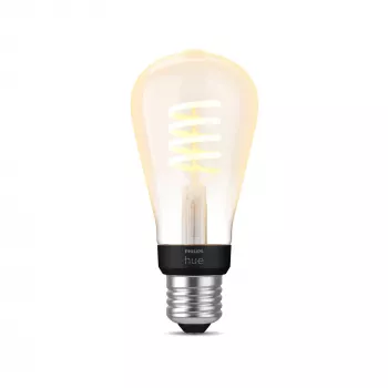 Philips ST64 – Lampadina smart E27, lampadina smart, Bluetooth/Zigbee, LED, E27, ST64, bianco caldo, bianco freddo