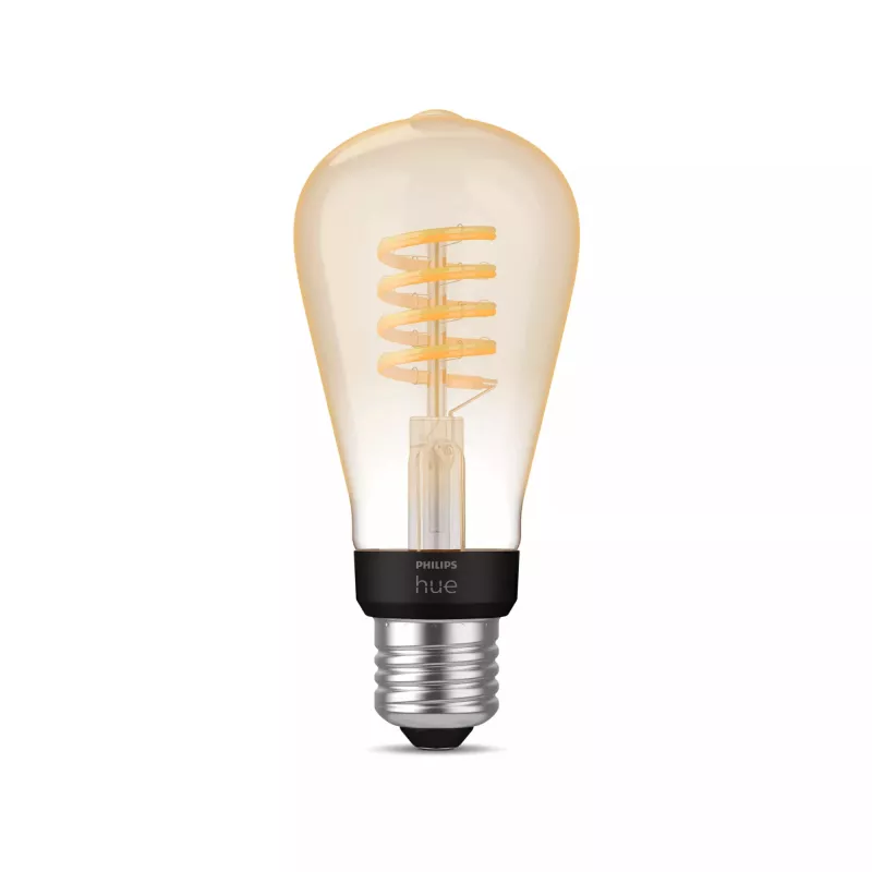 Philips ST64 – Lampadina smart E27, lampadina smart, Bluetooth/Zigbee, LED, E27, ST64, bianco caldo, bianco freddo