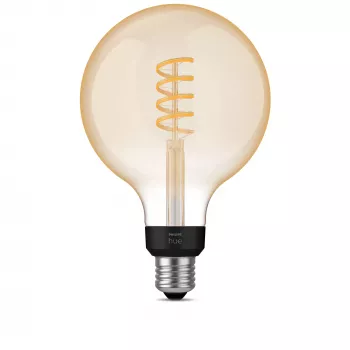 Lampadina smart Philips G125 E27 Filament Globe, 7 W, Bluetooth/Zigbee, 125×192 mm