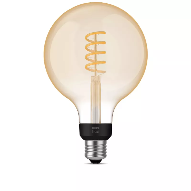 Lampadina smart Philips G125 E27 Filament Globe, 7 W, Bluetooth/Zigbee, 125×192 mm