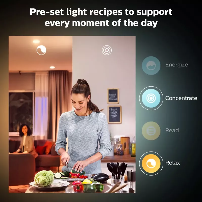 Lampada intelligente Philips Hue White Candle E14, Bluetooth, 6 kWh/1000h, AC, bianco, dimensioni 72×55×174 mm