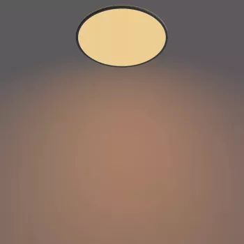 Plafoniera Philips Functional Super slim 36 W LED nero rotonda