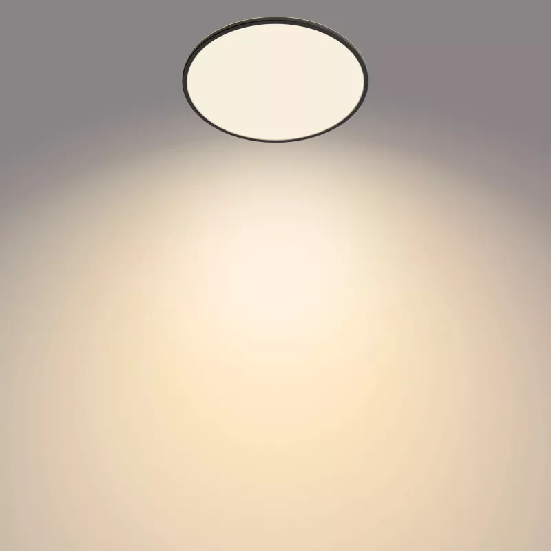 Plafoniera Philips Functional Super slim 36 W LED nero rotonda