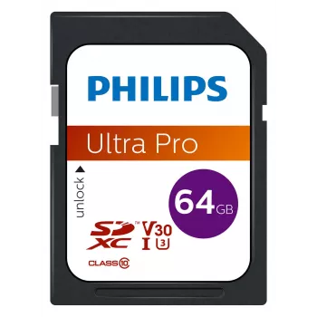 Memoria flash Philips 64 GB SDXC UHS-I Class 10 FM64SD65B