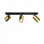 Faretto da soffitto/parete Philips Idris 3x GU10 LED IP44 220–240V nero/ottone