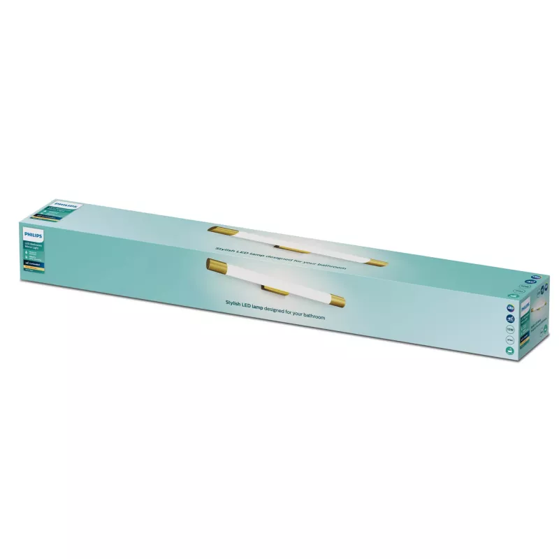 Lampada da parete Philips Rover, a vista, 2700 K, IP44, ottone