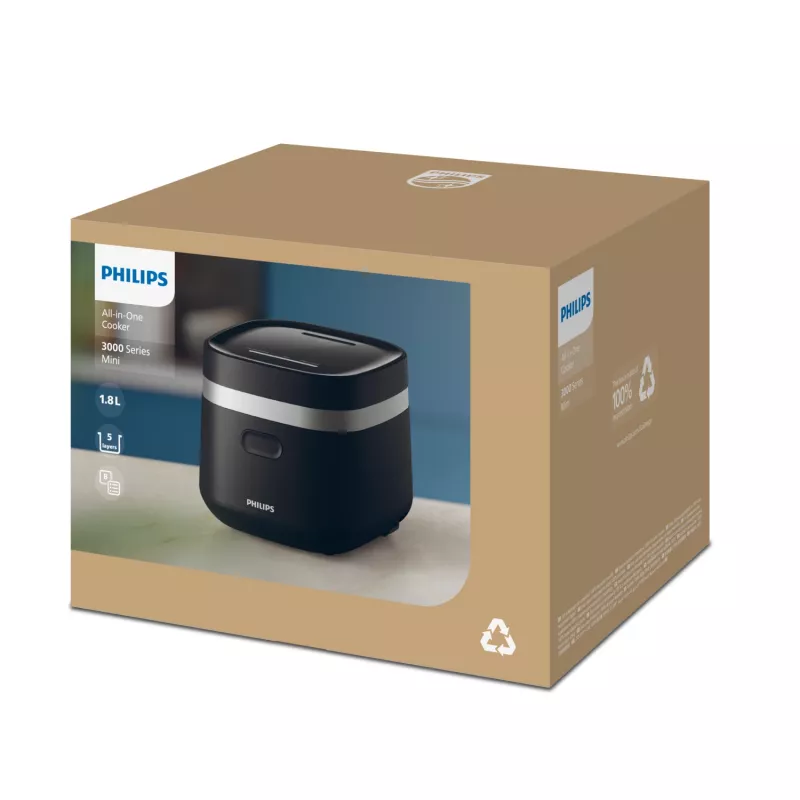 Philips serie 3000 HD3090/80 pentola a pressione elettrica nero 436 W