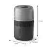 Umidificatore Philips serie 5000 HU5710/03 – umidificatore a vapore, 4,5 l, grafite