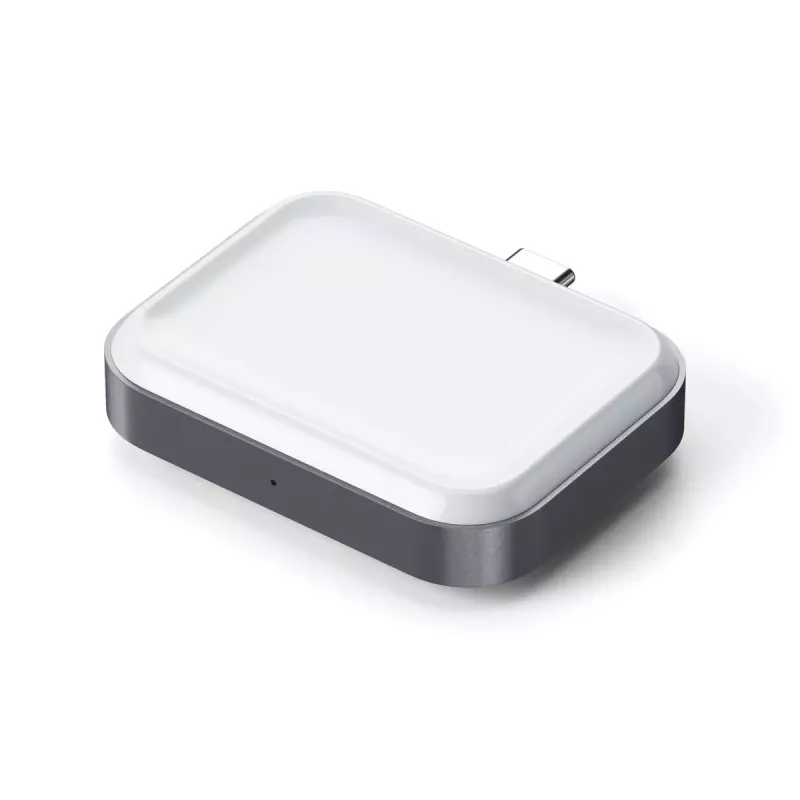 Caricabatterie per dispositivi mobili Satechi ST-UC2WCDM USB ricarica wireless cuffie smartwatch argento bianco