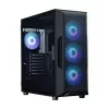 Case per PC ZALMAN i3 NEO V2 Mid Tower, ventole ARGB x4, nero