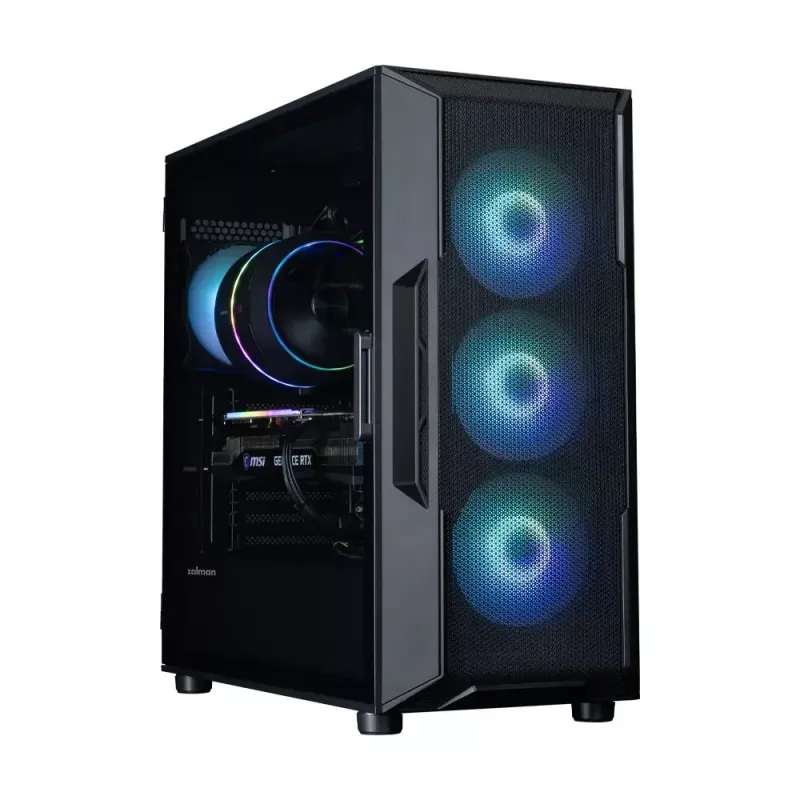 Case per PC ZALMAN i3 NEO V2 Mid Tower, ventole ARGB x4, nero